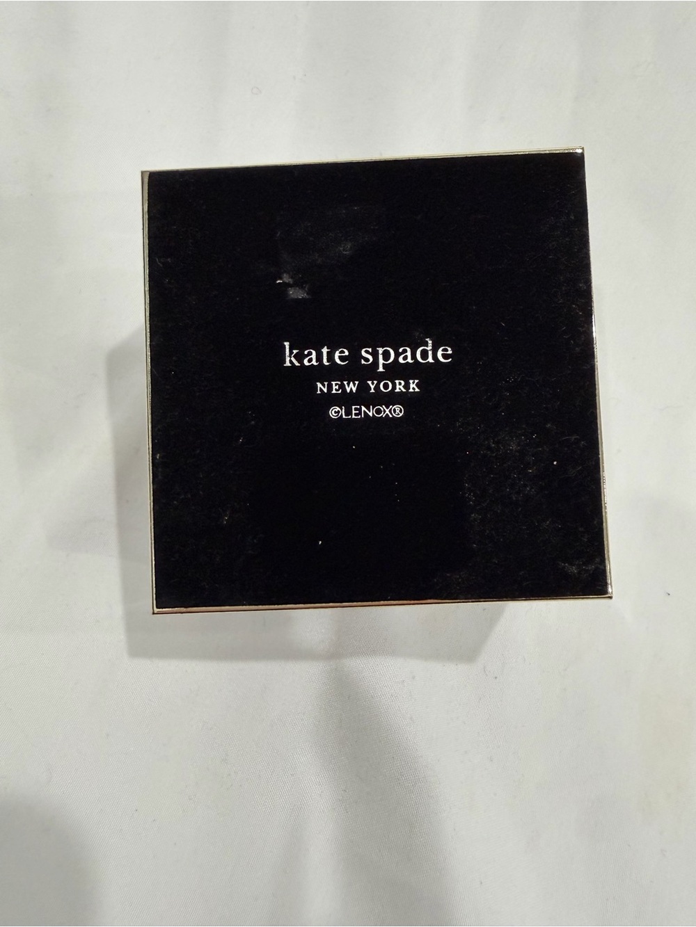 kate spade x lenox Lavender and Gold Floral Trinket Box - Picture 3 of 7